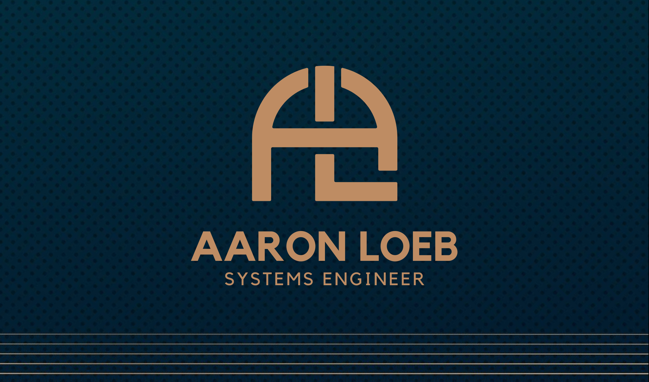 Gold Blue Modern Creative Business Card